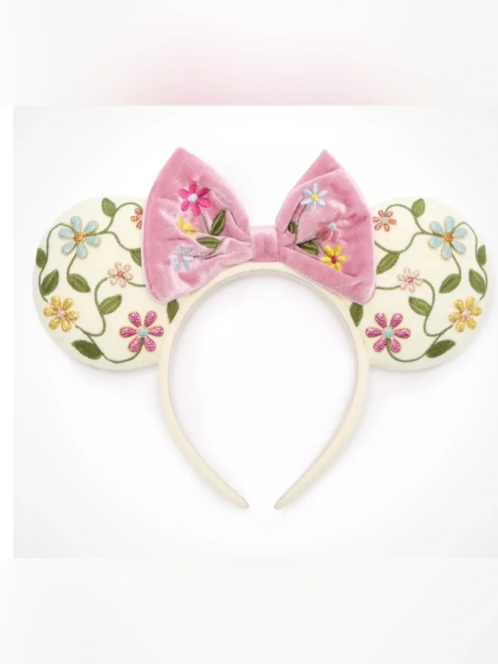 BaubleBar floral Minnie ears headband